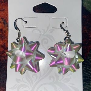 unicorn skin ribbon earrings